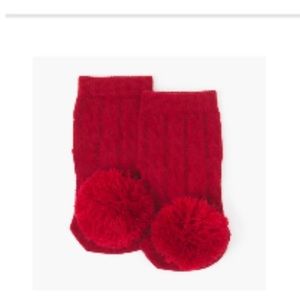 Gymboree pom Pom red socks